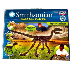 Smithsonsian Raptor Skeleton Mold & Paint STEAM Learning Educational Kid Kit 6+